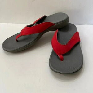 DRC Shannon 9 red‎ flip flops
